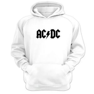 Genérico - Polerón Canguro Acdc Blanco Talla Xl Unisex