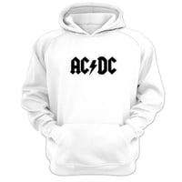 Genérico - Polerón Canguro Acdc Blanco Talla L Unisex