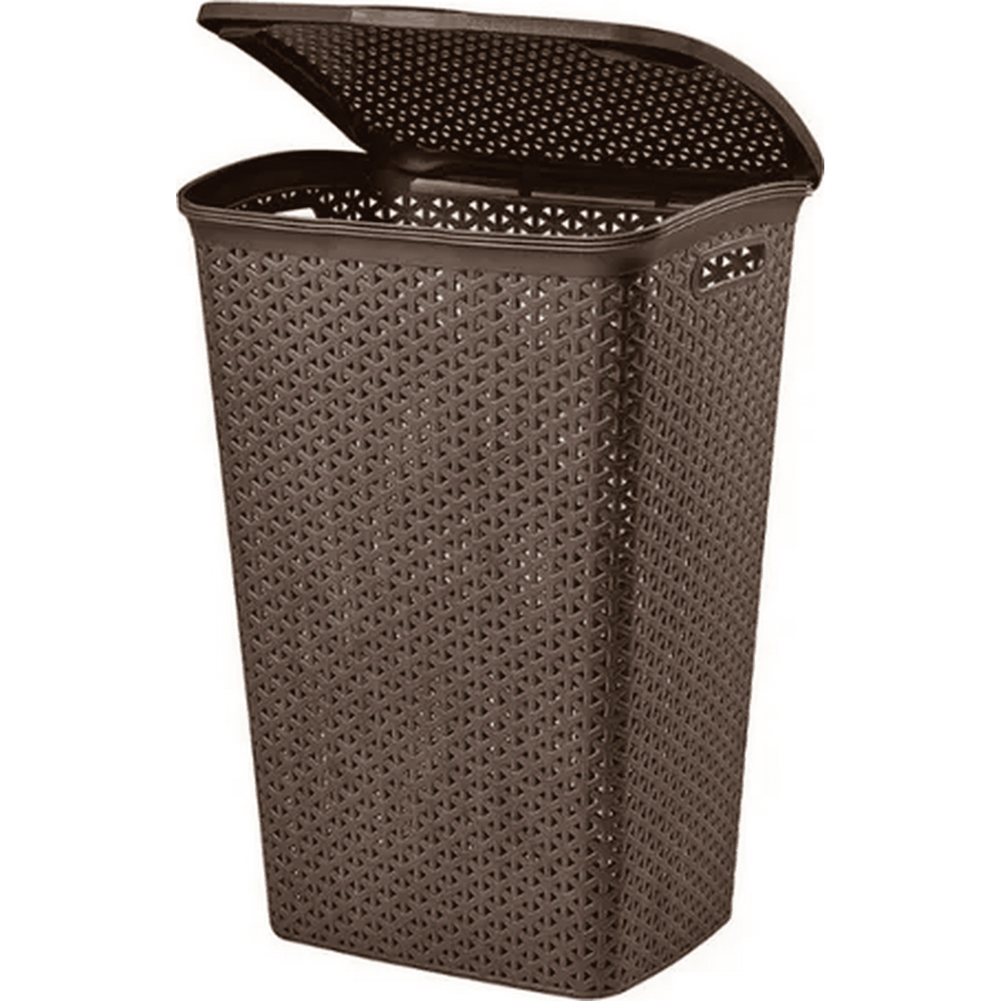 Genérico - Cesto Ropa Bali Rattan Con Tapa 55l