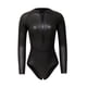 thumbnail image 3 of Traje de neopreno para mujer Traje de neopreno Frente Zip Bikini de buceo Negro brillante M, 3 of 6