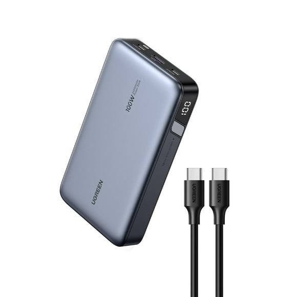 Power Bank UGREEN 20000 mAh 100 W con carga rápida PD de 3 puertos