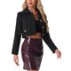 thumbnail image 4 of BLAZER DE TWEED INSPIRE CHIC para Traje Corto de Mujer Chaqueta Corta de Manga Larga, 4 of 6
