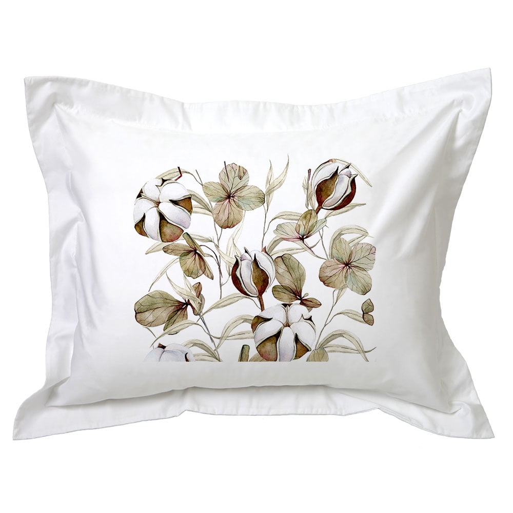 Tuyo Print - Funda De Almohada - - Flores De Algodón