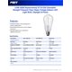 thumbnail image 2 of Bombilla LED Feit Electric ST19 Vintage Edison 60 W 5000 K, 2 of 9