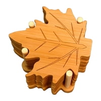 Magideal - Posavasos De Hojas De Otoño, Almohadillas Para Tazas, Aislamiento Térmico, Posavasos Para Mesa, Almohadilla Aislante Para Congelador, Vajilla, Nevera, Base De Hoja L