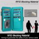 thumbnail image 3 of Para Samsung Galaxy A36 /A56 5G Funda Tipo Cartera con Bloqueo RFID, Funda de Teléfono Tipo Bolso Cruzado con 9 Ranuras para Tarjetas, Bolsillo con Cierre y Correa Desmontable, Verde, para Galaxy, 3 of 9