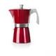 thumbnail image 1 of Cafetera Italiana Express 600ml Aluminio Rojo Evva Ibili, 1 of 4