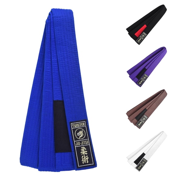 Cinturón de Jiu Jitsu Twister A3 Azul de Algodón 3.8 cm de Ancho