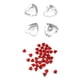 thumbnail image 4 of 900 piezas de 8 mm mixto amor corazón rhinestone adorno decoración de la boda, 4 of 5