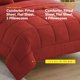 thumbnail image 3 of Juego de ropa de cama Sweet Home Collection, tamaño doble, 5 piezas, rojo, 3 of 6