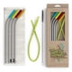 thumbnail image 1 of Pajitas reutilizables de acero inoxidable Softy Straws, 1 of 8