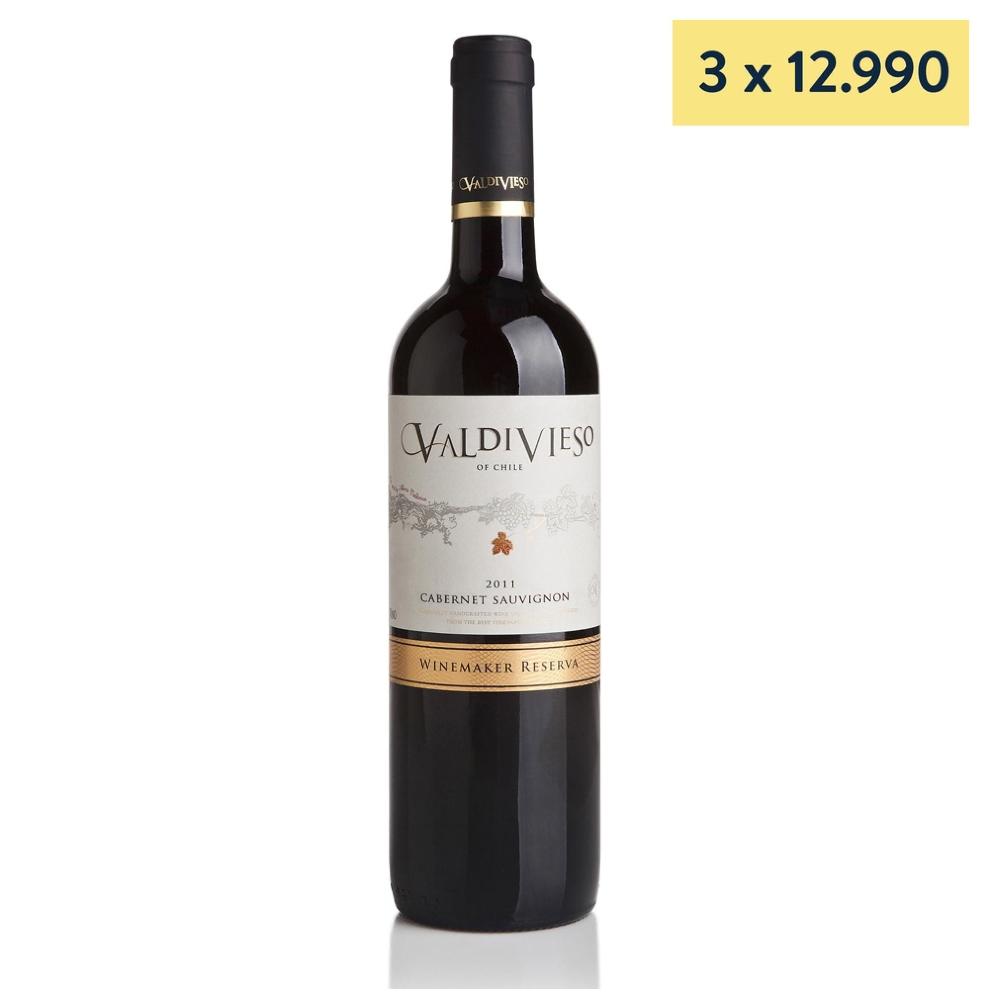 Vino Tinto Winemaker Reserva Cabernet Sauvignon Botella 750 ml Valdivieso