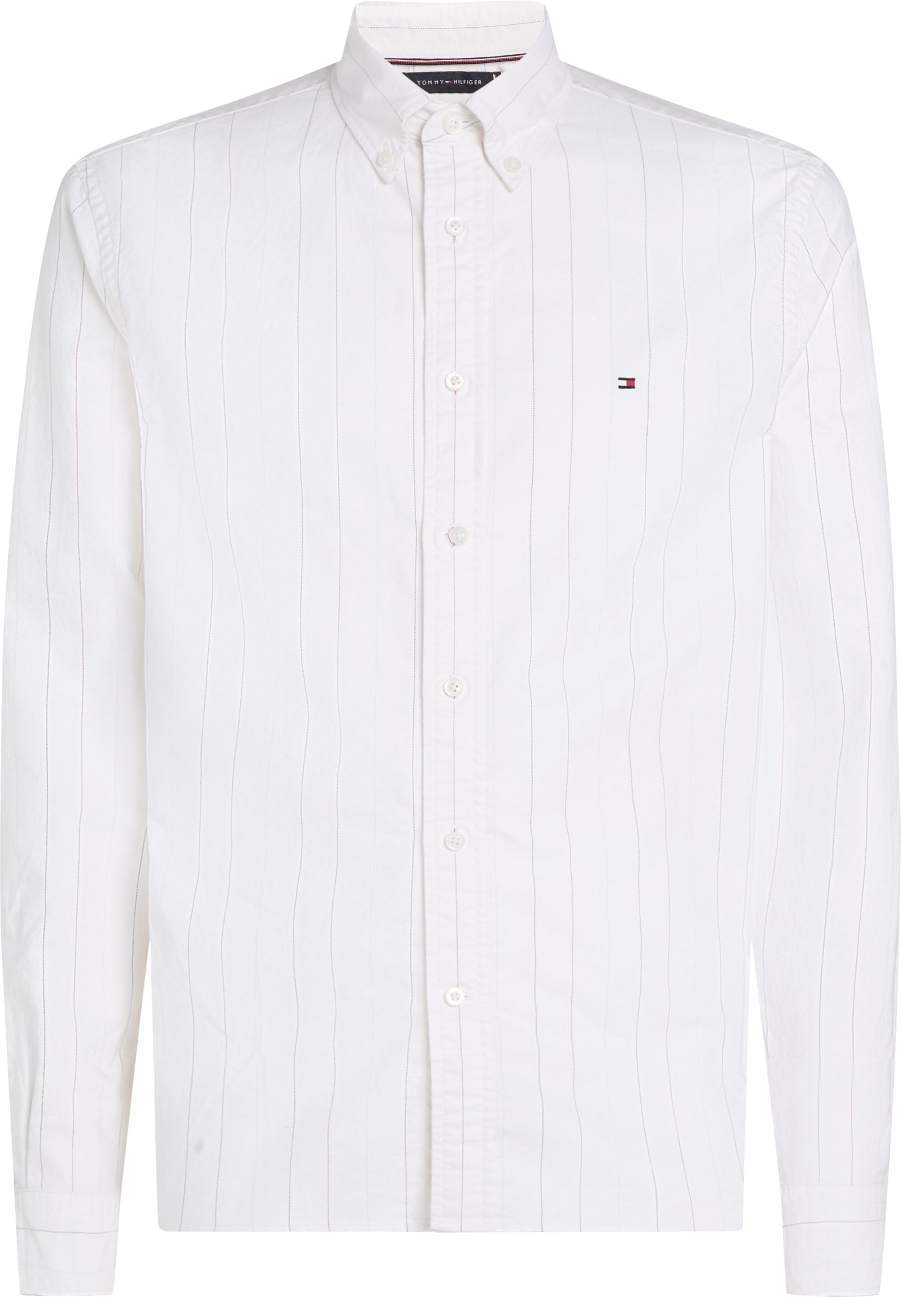 Camisa Tommy Hilfiger Heritage Oxford Fine Stripe Para Hombre
