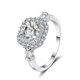 thumbnail image 1 of Anillos de Diamante de Moissanita Corte Asscher 2Uds Color D VVS1 de Plata Esterlina 925, Anillos de Compromiso y Boda para Mujer con Certificado, 1 of 8