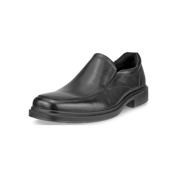 Zapatos ECCO Helsinki 2.0 con delantal y puntera sin cordones para hombre, color negro