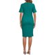 thumbnail image 3 of INSPIRE CHIC Vestidos de Trabajo para Mujeres Embarazadas Semi Formales de Manga Corta con Cuello en V y Pliegues Frontales para Oficina S Verde, 3 of 6