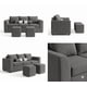 thumbnail image 2 of SOFA ESENCIA 3 CUERPOS 2 PUFF, 2 of 3
