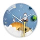 thumbnail image 1 of Astronauta Reloj de pared Sin tictac Espacio exterior Reloj decorativo Movimiento silencioso Creativo 8 "Reloj analógico para habitación de niños Estilo C, 1 of 5