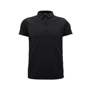Polera Cooldry Quebec Manga Corta Negro
