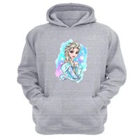 Genérico - Polerón Canguro Elsa Gris Claro Talla S Unisex