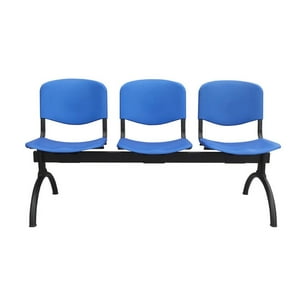 Agm - Banqueta Iso Luna 3 Asientos Azul