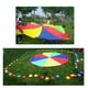 thumbnail image 5 of Juego de equipo infantil Rainbow Parachute AMYESE de 12 pies para fiesta al aire libre, 5 of 7