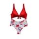 thumbnail image 3 of Trikini Con Nudo Ajustable Estampado Rojo S, 3 of 3