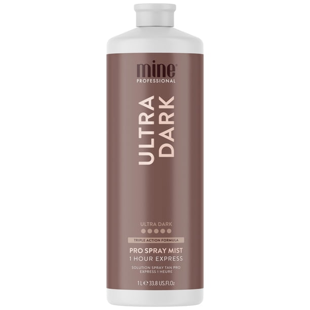 Solución bronceadora en aerosol MineTan Ultra Dark, vegana, libre de crueldad animal, 1 litro