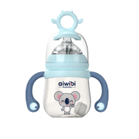 Aiwibi - Mamadera Antigases Para Bebés 180 Ml Celeste