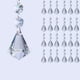 thumbnail image 1 of 25 colgantes de cristal para candelabro, cuentas de cristal, adornos colgantes, prismas de cristal para bodas, fiestas, guirnaldas de árbol, decoración, joyería DIY (1,18 pulgadas, transparente), 1 of 7