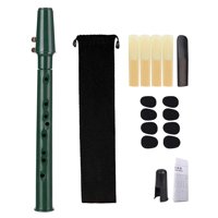 Magideal - Saxofón De Bolsillo Con Boquilla, Cañas, Fácil De Tocar, Minisaxo, Instrumento De Viento De Madera, Saxofón Portátil Para Aficionados, Niños Y Adultos Verde