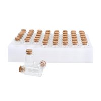 Magideal - Botellas De Cristal Con Tapón De Corcho, Mini Botellas De Corcho, Mini Botellas, Pequeños Tarros Pequeños De Cristal Con Tapa De Corcho, Accesorios Pa Estilo C
