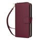 thumbnail image 5 of Funda Cartera con Cremallera y Correa para iPhone 14 Plus Soporte y Tarjetero Rojo, 5 of 6