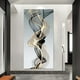 thumbnail image 2 of 1pc Luxury Abstract Ribbon Canvas Painting, Nordic Posters And Prints, Wall Art Pictures, For Living Room Bedroom Modern Home Decor, No Frame, 2 of 4