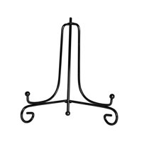 Bothyi - Soporte De Exhibición Soporte De Placa Durable Mesa Libro Decoración Soporte De Exhibición Metal 7 Pulgadas Negro