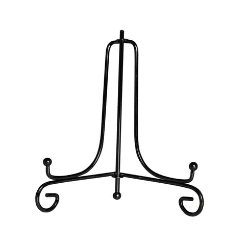 Bothyi - Soporte De Exhibición Soporte De Placa Durable Mesa Libro Decoración Soporte De Exhibición Metal 7 Pulgadas Negro