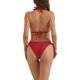 thumbnail image 3 of INSPIRE CHIC Bikini de Triángulo para Mujer con Halter y Parte Inferior de Corte Alto, Traje de Baño con Copas Removibles Pequeño Rojo, 3 of 5