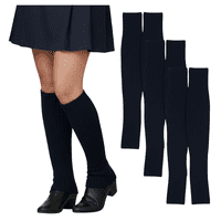 Genérico - Pack 3 Polainas Calentadores Juvenil Escolar Y Uso Diario 100% Lana