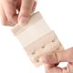 thumbnail image 5 of INSPIRE CHIC Extensores de sujetador elásticos de 2 piezas para mujer, 2x2/2x3/2x4 ganchos, correa de extensión de sujetador elástica, banda de sujetador albaricoque claro 2 filas 3 ganchos, 5 of 6