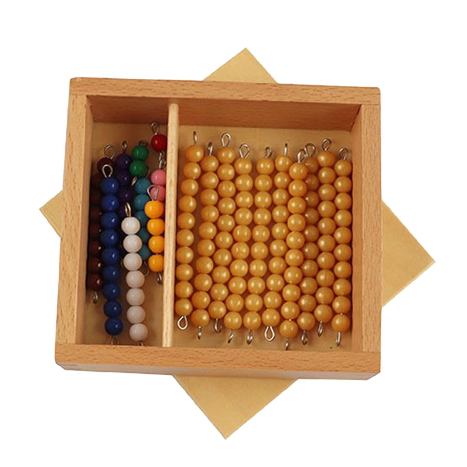 Bothyi - Materiales De Cuentas De Matemáticas Montessori Juguete De Apilamiento Para Clasificar Cuentas Para Niños De 3 A 6 Años
