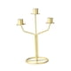 thumbnail image 3 of Candelabro De Metal Candelabro De 3 Brazos Cena Estreno De Una Casa Candelabro Cónico Dorado, 3 of 3