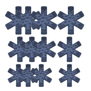 Bothyi - 12 Protectores Antideslizantes Para Sartenes Antiadherentes, Color Gris
