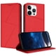 thumbnail image 1 of Funda Cartera Magnética para iPhone 15 Pro Protección Antichoque con Ranuras Rojo, 1 of 6