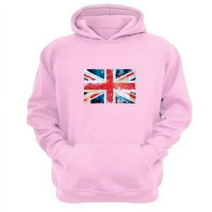 Genérico - Polerón Canguro Reino Unido Rosa Talla Xs Unisex