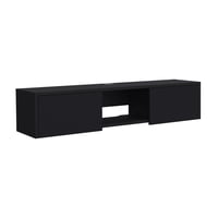 Fmfurniture - Panel Tv 49 Con 2 Puertas Fm-011N - Negro