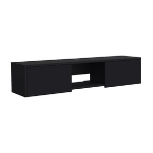 Fmfurniture - Panel Tv 49 Con 2 Puertas Fm-011N - Negro