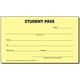 thumbnail image 1 of Pase de estudiante Supreme School Supply amarillo de 13 cm, paquete de 10, 1 of 1