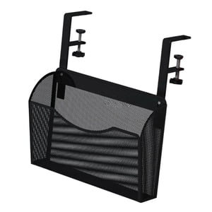 Magideal - Soporte De Almacenamiento Debajo De La Mesa, Abrazadera En La Cesta Del Escritorio, No Se Requieren Herramientas, Estante De Almacenamiento Lateral De