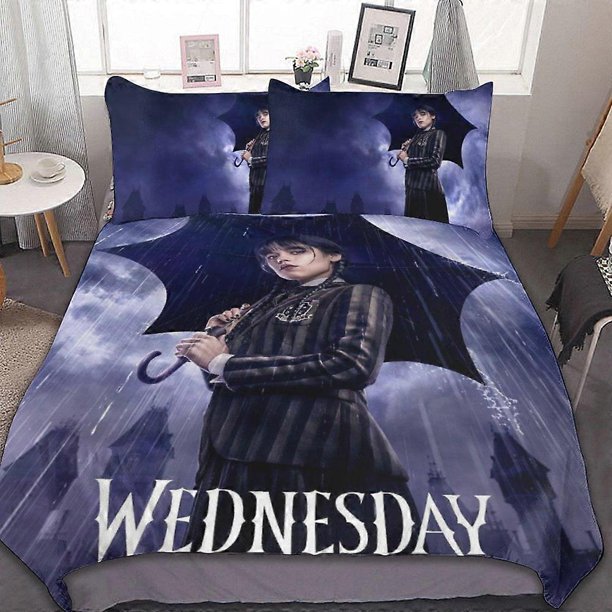 Wednesday3-Piece Bedding Set Wa And Comfortable Soft Duvet Cover Bed Set