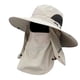 thumbnail image 3 of Gorra para el sol Sombrero de pesca Protección Transpirable Visera para exteriores con cara extraíble Cubierta con solapa para el cuello , beige, 3 of 5